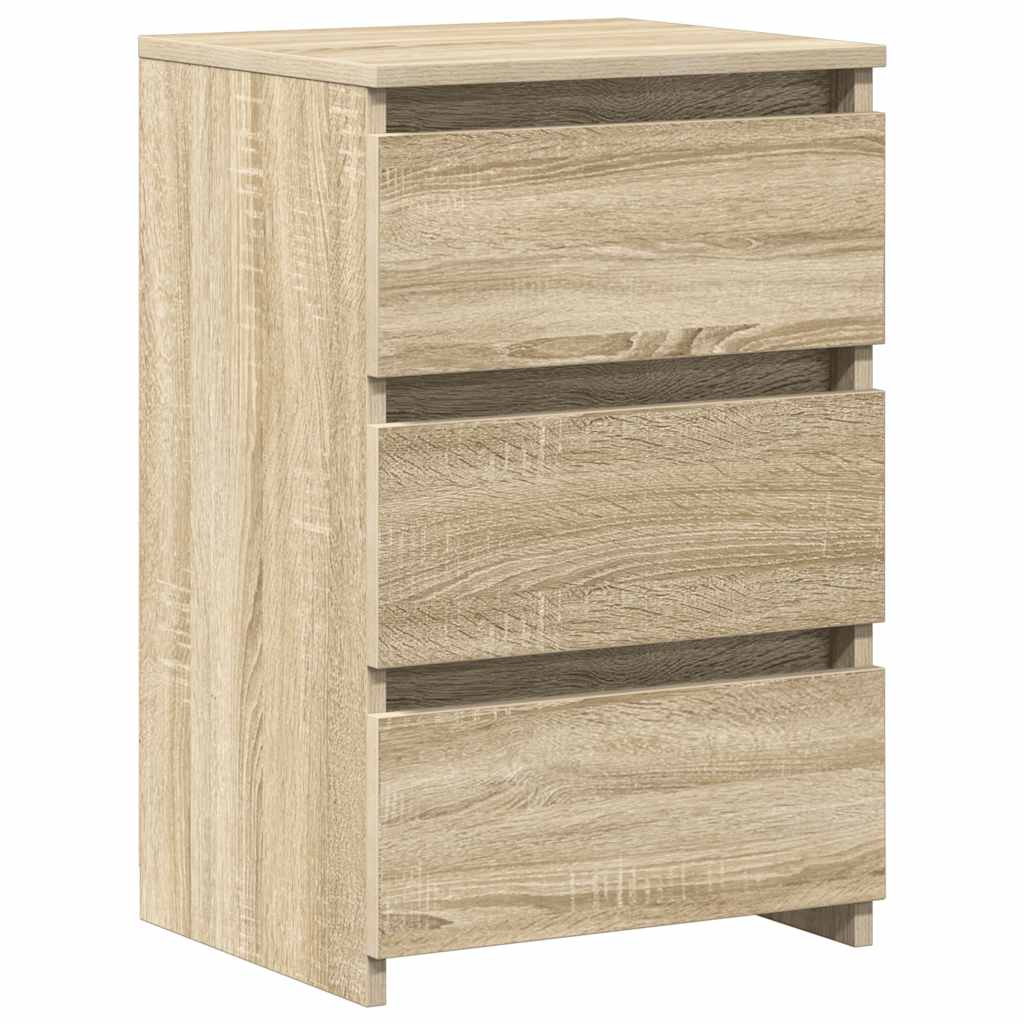 Nachttische 2 Stk. Sonoma-Eiche 40x35x62,5 cm Holzwerkstoff