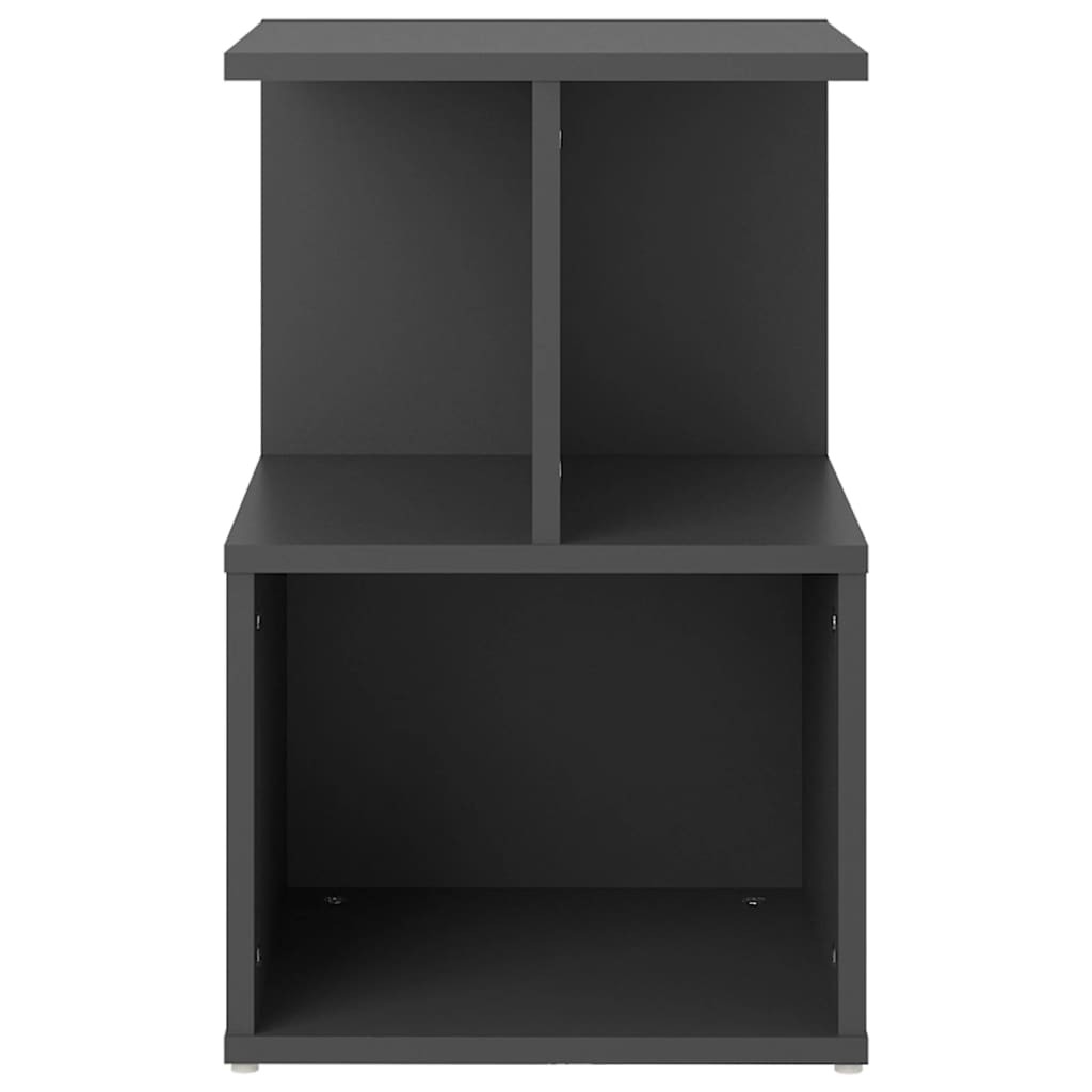 Nachttische 2 Stk. Grau 35x35x55 cm Holzwerkstoff