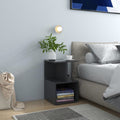 Nachttische 2 Stk. Grau 35x35x55 cm Holzwerkstoff