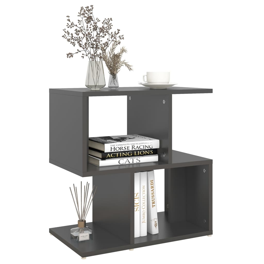 Nachttische 2 Stk. Grau 50x30x51,5 cm Holzwerkstoff