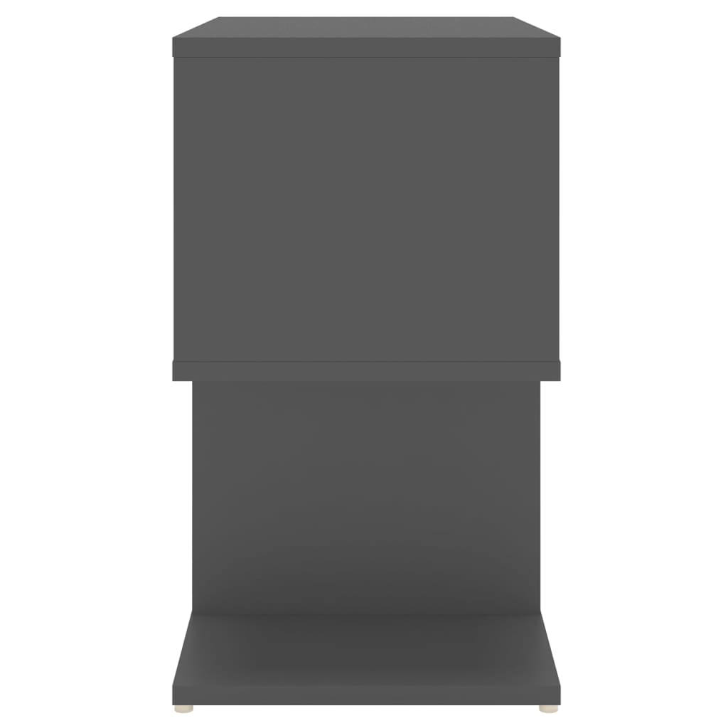 Nachttische 2 Stk. Grau 50x30x51,5 cm Holzwerkstoff