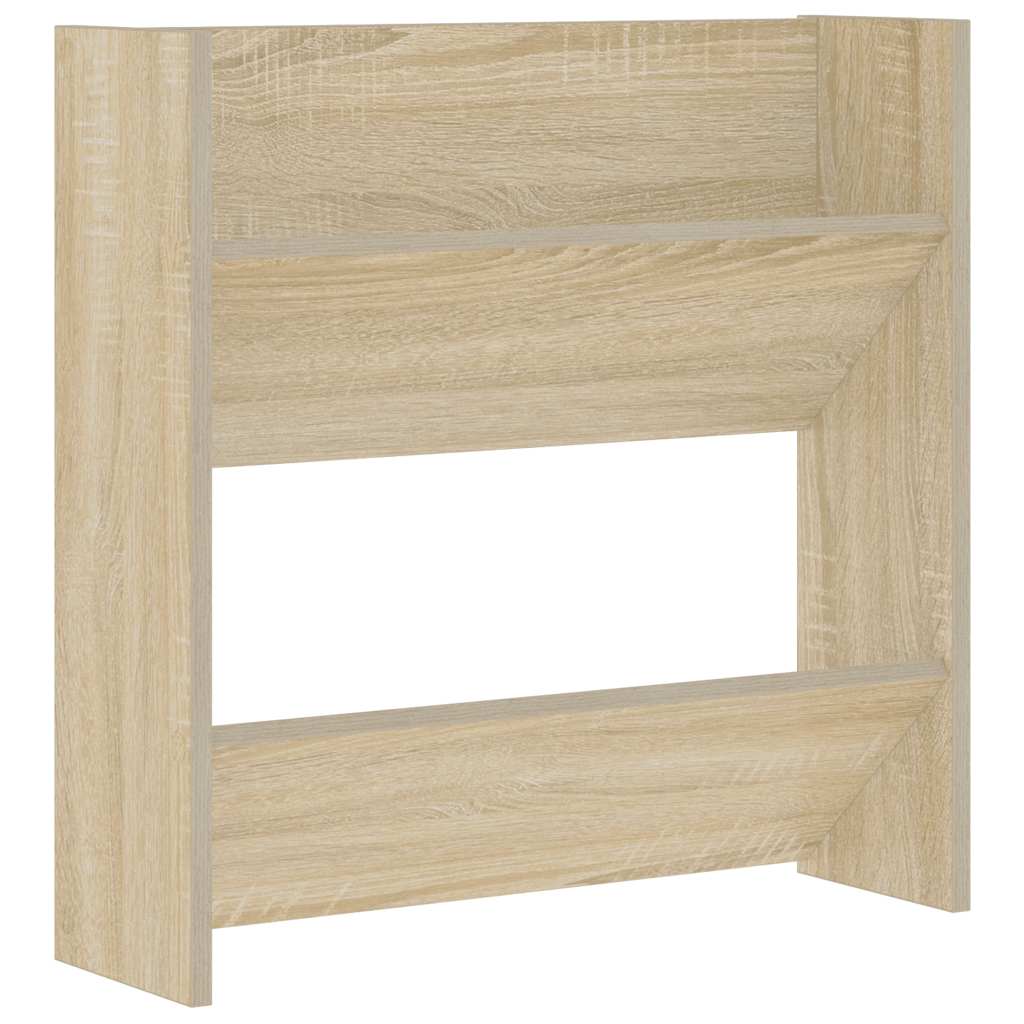 Wand-Schuhschränke 2 Stk. Sonoma-Eiche 60x18x60cm Holzwerkstoff