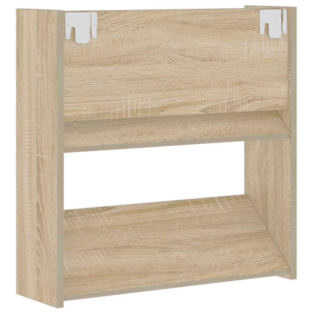 Wand-Schuhschränke 2 Stk. Sonoma-Eiche 60x18x60cm Holzwerkstoff