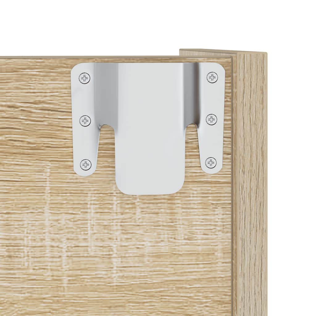 Wand-Schuhschränke 2 Stk. Sonoma-Eiche 60x18x60cm Holzwerkstoff