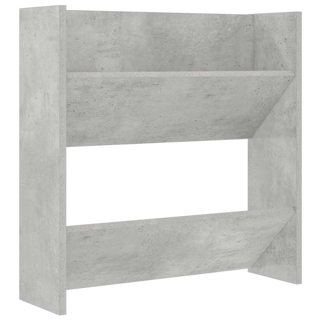 Wand-Schuhschrank Betongrau 60x18x60 cm Holzwerkstoff