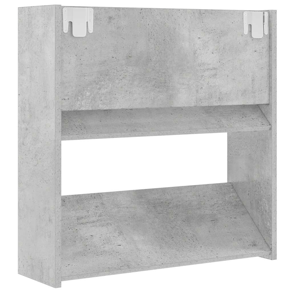 Wand-Schuhschrank Betongrau 60x18x60 cm Holzwerkstoff