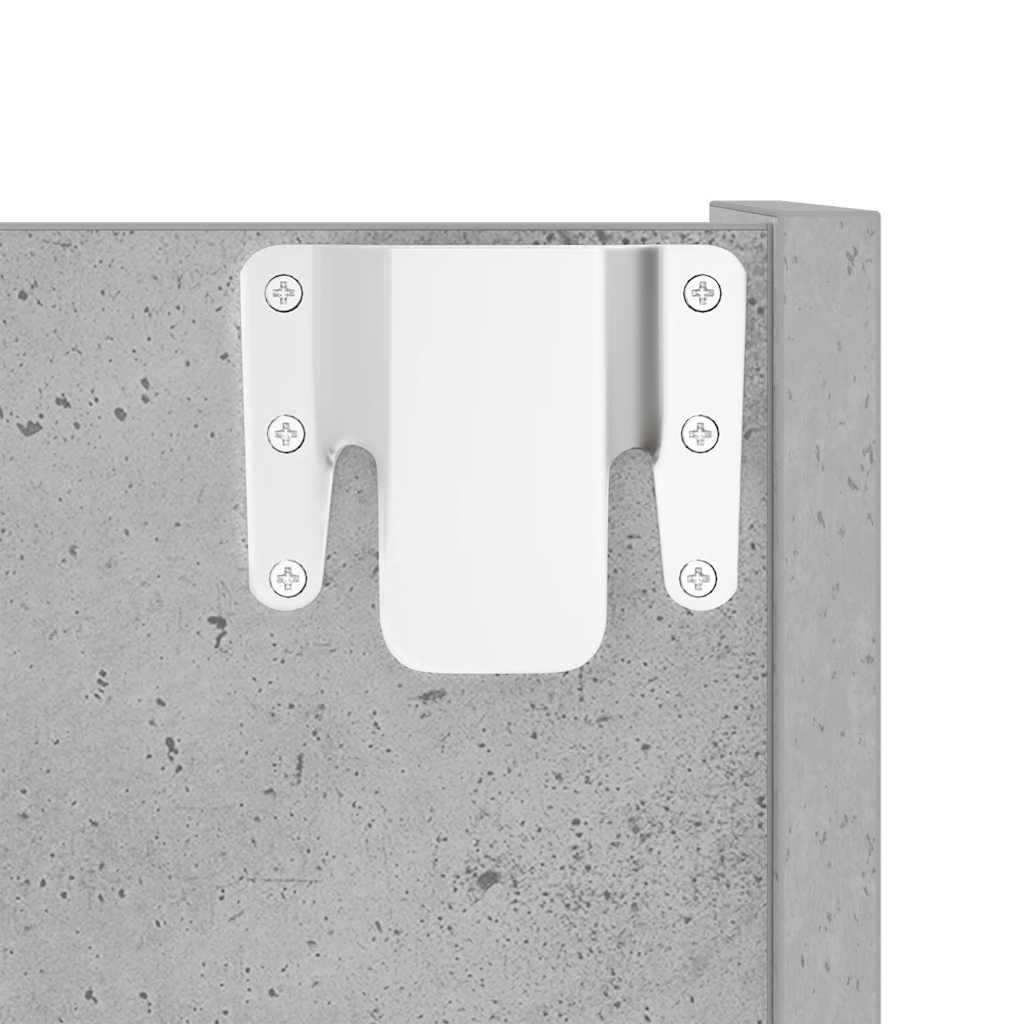 Wand-Schuhschrank Betongrau 60x18x60 cm Holzwerkstoff