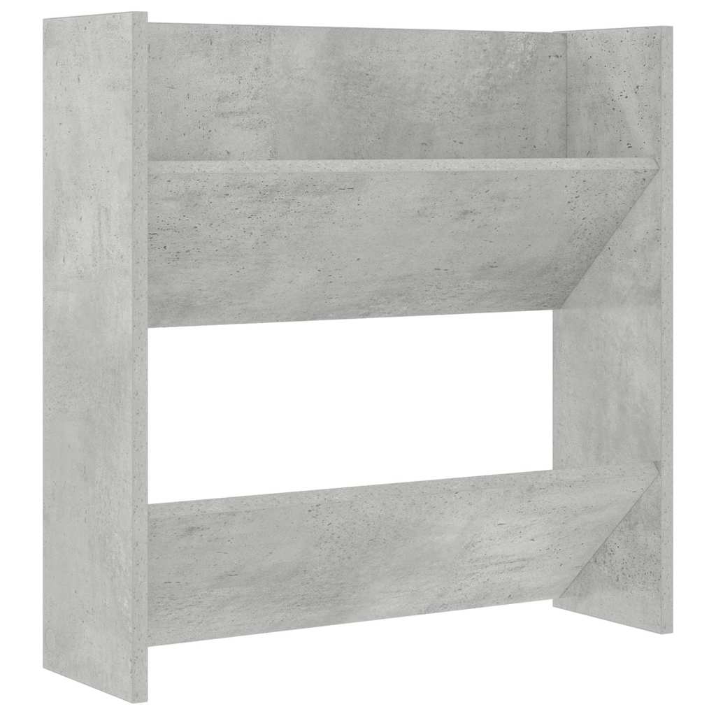 Wand-Schuhschränke 2 Stk. Betongrau 60x18x60 cm Holzwerkstoff