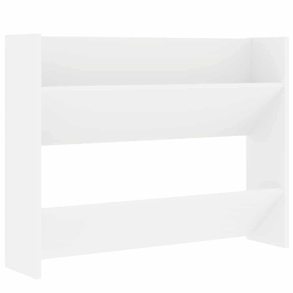 Wand-Schuhschränke 2 Stk. Weiß 80x18x60 cm Holzwerkstoff