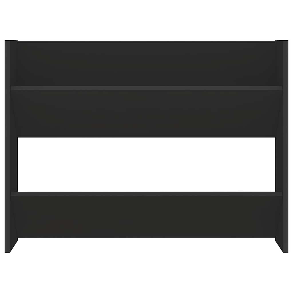 Wand-Schuhschrank Schwarz 80x18x60 cm Holzwerkstoff