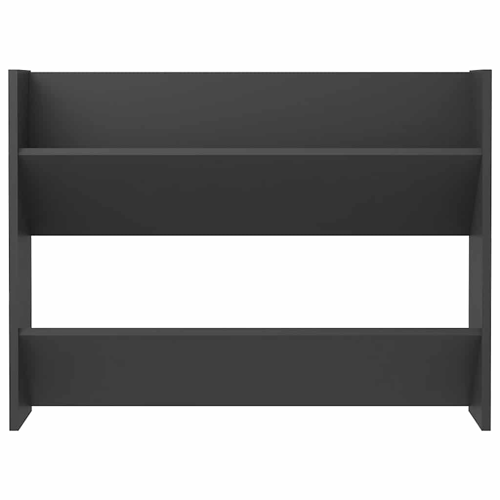 Wand-Schuhschrank Grau 80x18x60 cm Holzwerkstoff
