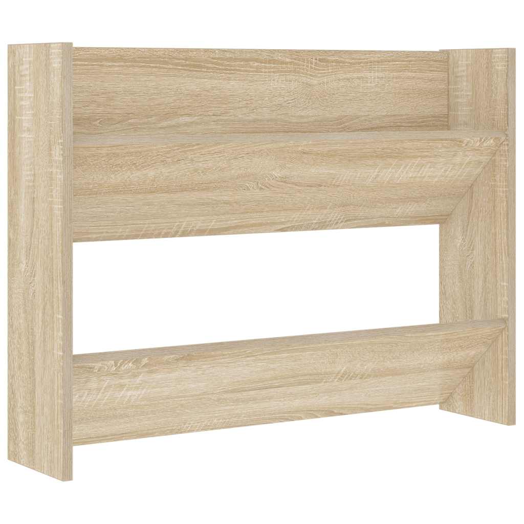 Wand-Schuhschrank Sonoma-Eiche 80x18x60 cm Holzwerkstoff