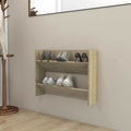 Wand-Schuhschrank Sonoma-Eiche 80x18x60 cm Holzwerkstoff