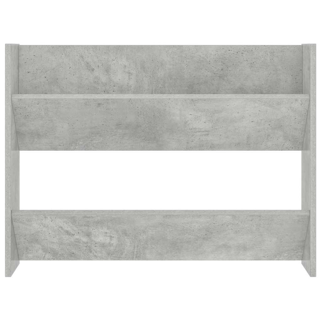 Wand-Schuhschrank Betongrau 80x18x60 cm Holzwerkstoff