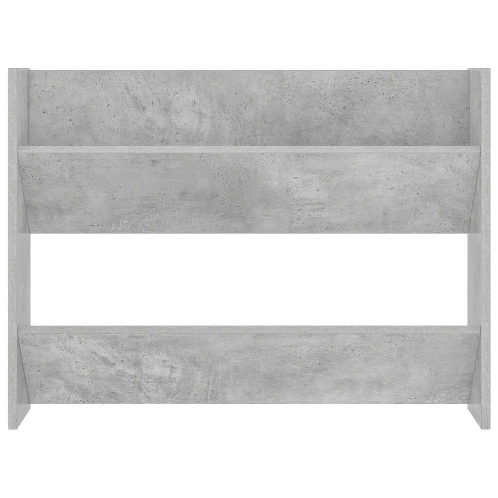 Wand-Schuhschränke 2 Stk. Betongrau 80x18x60 cm Holzwerkstoff