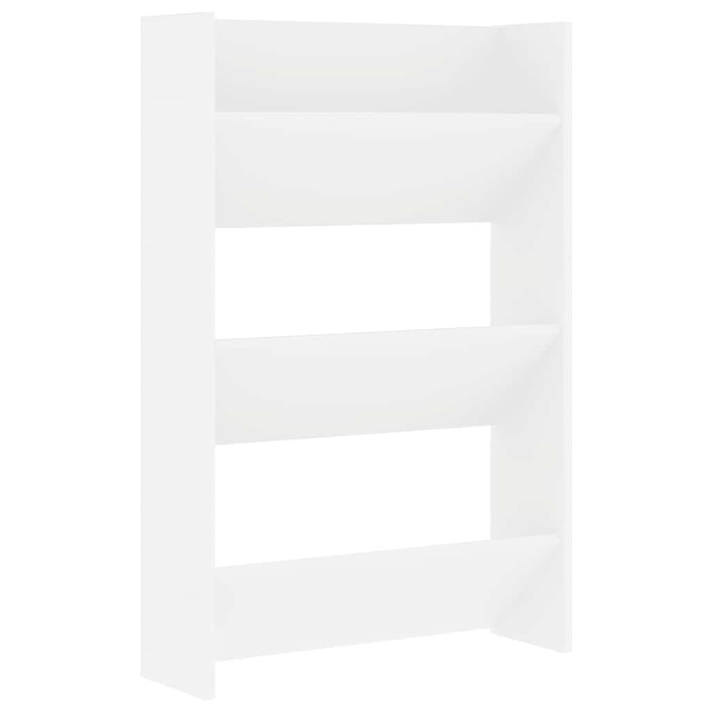 Wand-Schuhschrank Weiß 60x18x90 cm Holzwerkstoff