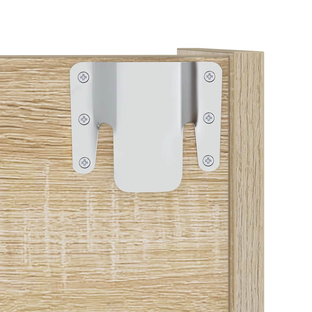 Wand-Schuhschränke 2 Stk. Sonoma-Eiche 60x18x90cm Holzwerkstoff