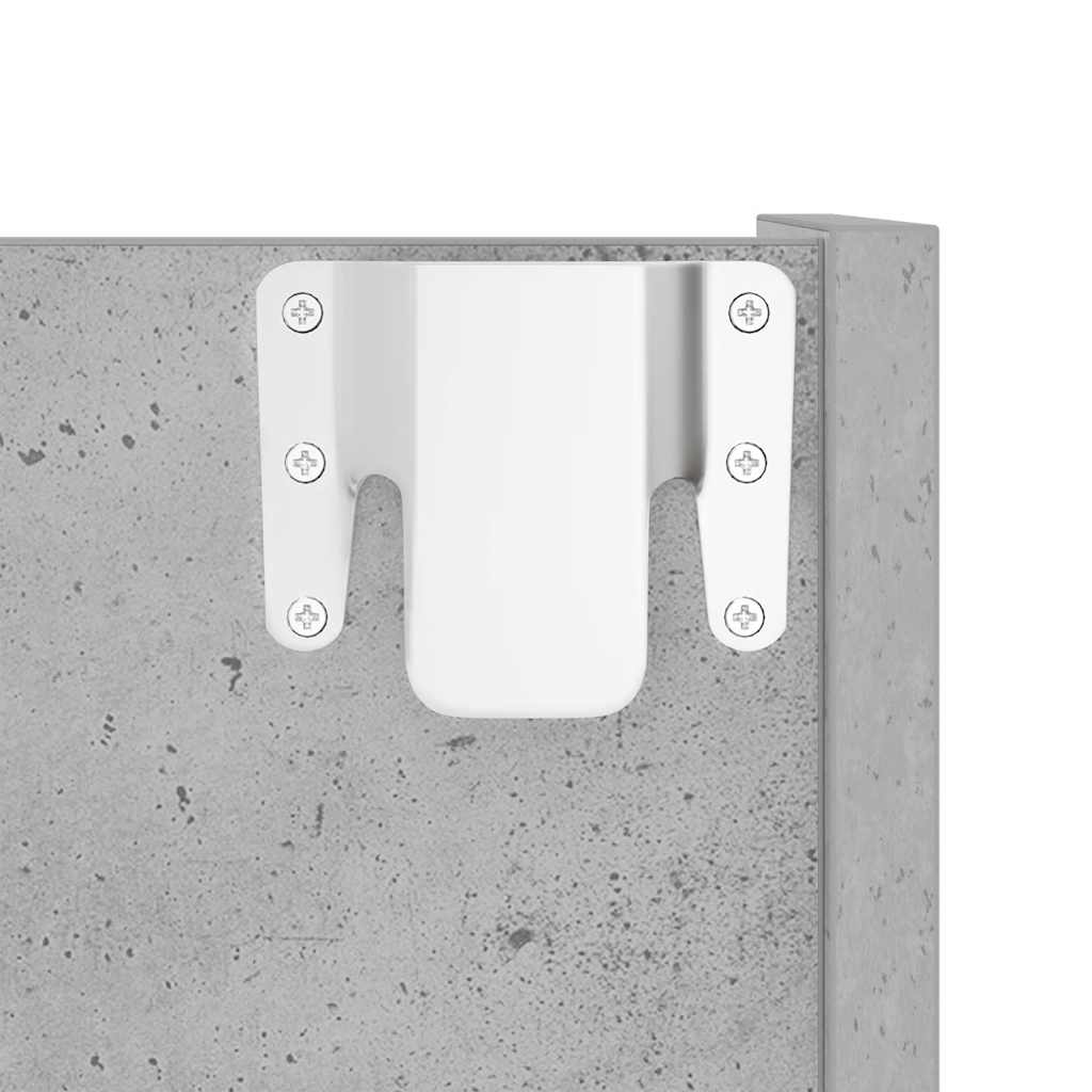 Wand-Schuhschrank Betongrau 80x18x90 cm Holzwerkstoff