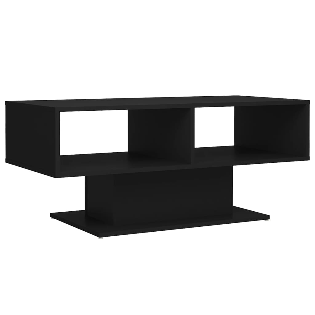 Couchtisch Schwarz 103,5x50x44,5 cm Holzwerkstoff