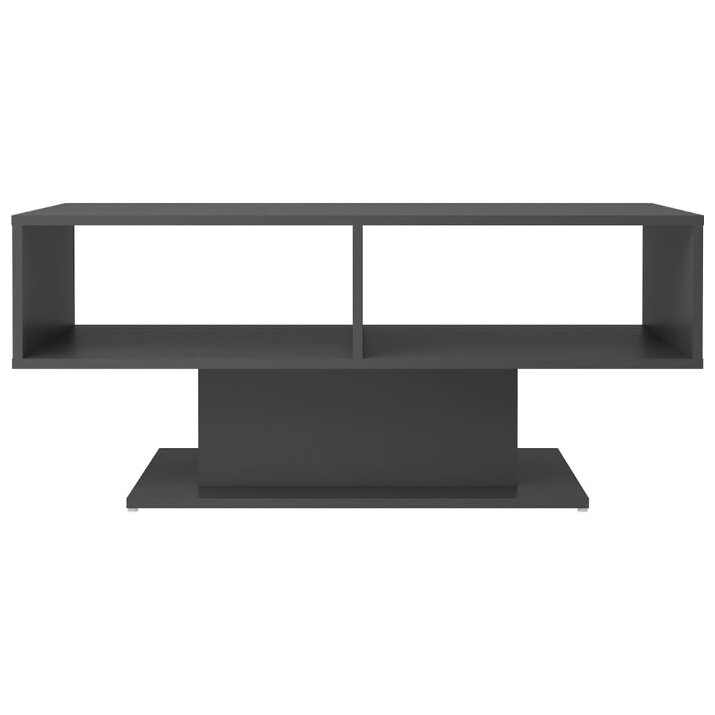 Couchtisch Grau 103,5x50x44,5 cm Holzwerkstoff