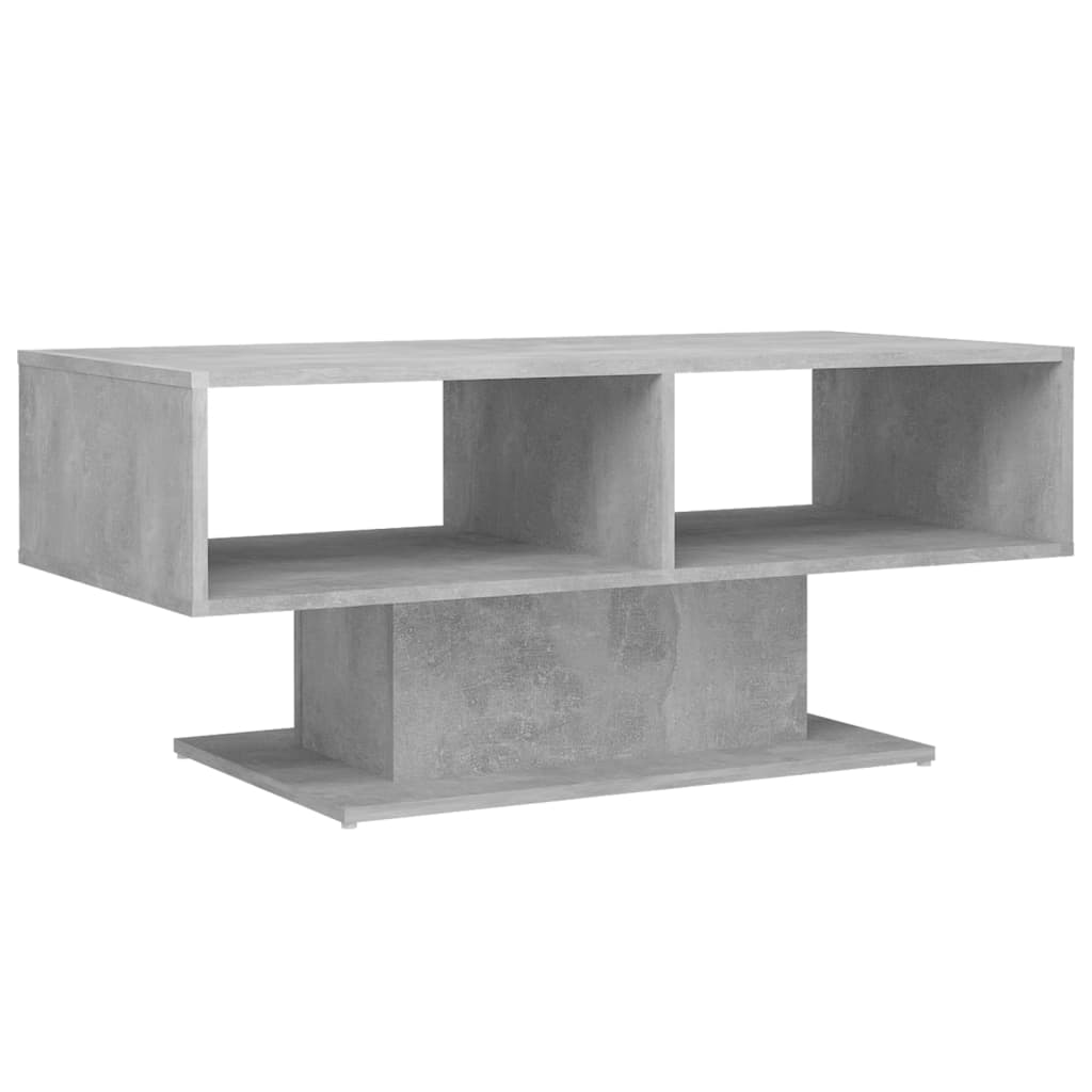 Couchtisch Betongrau 103,5x50x44,5 cm Holzwerkstoff