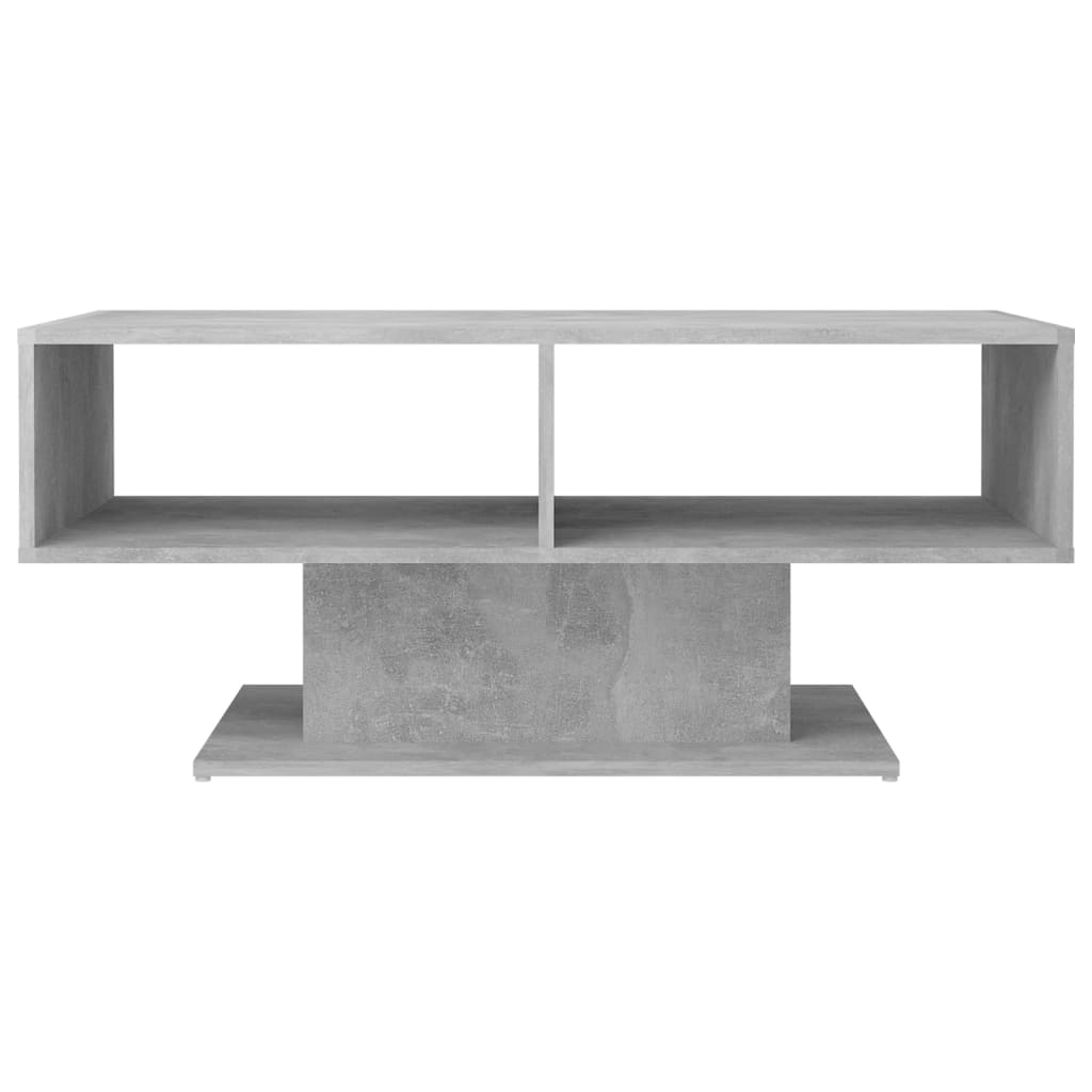 Couchtisch Betongrau 103,5x50x44,5 cm Holzwerkstoff
