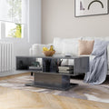 Couchtisch Hochglanz-Grau 103,5x50x44,5 cm Holzwerkstoff
