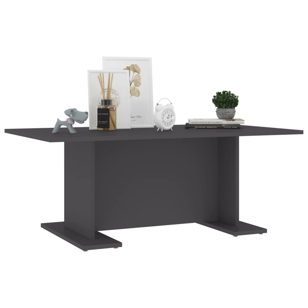Couchtisch Grau 103,5x60x40 cm Holzwerkstoff
