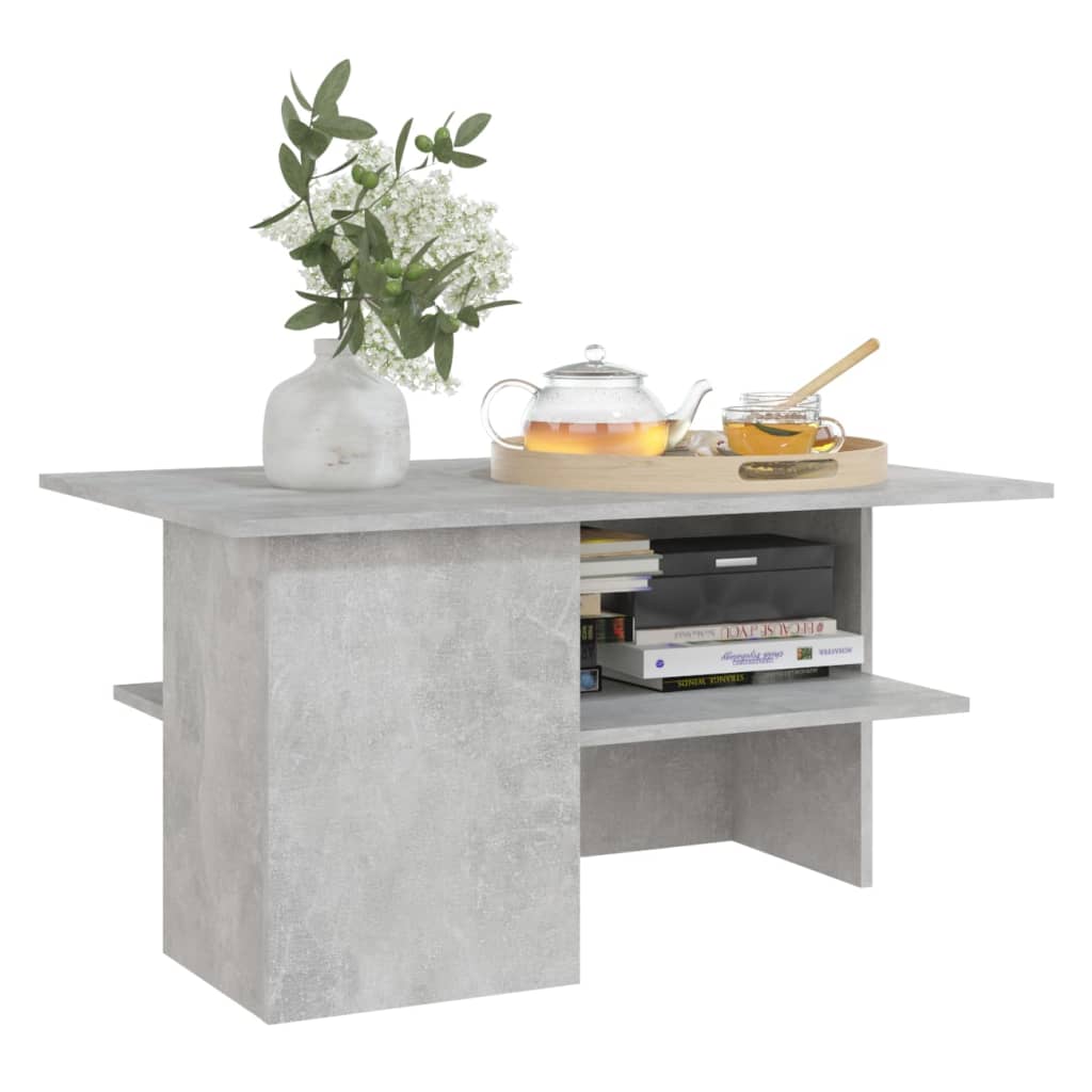 Couchtisch Betongrau 90x60x46,5 cm Holzwerkstoff