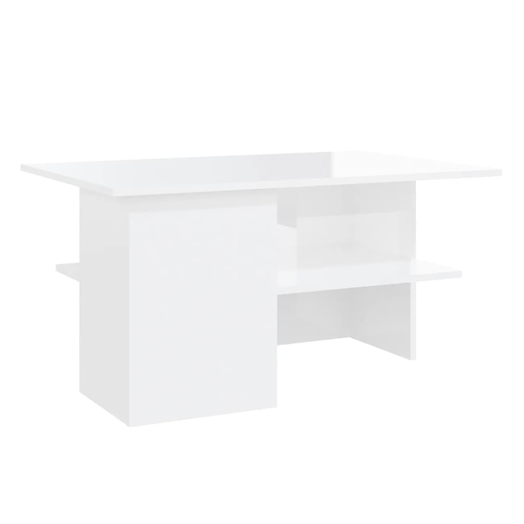 Couchtisch Hochglanz-Weiß 90x60x46,5 cm Holzwerkstoff