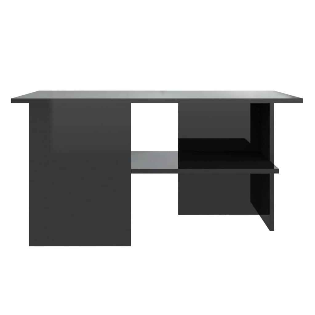 Couchtisch Hochglanz-Schwarz 90x60x46,5 cm Holzwerkstoff