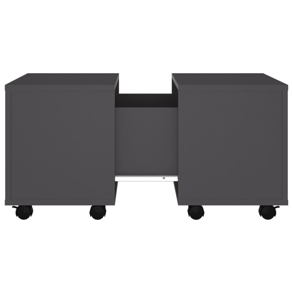 Couchtisch Grau 60x60x38 cm Holzwerkstoff