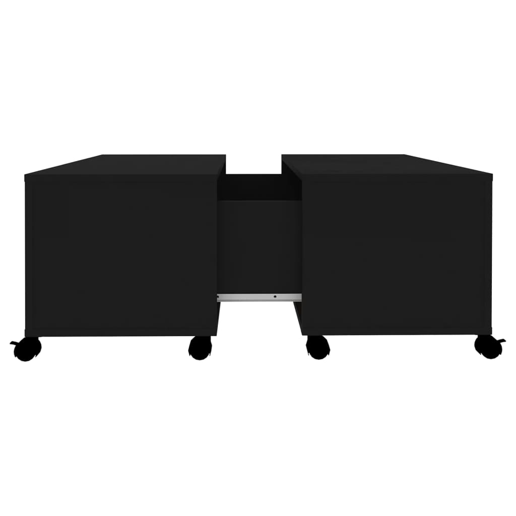 Couchtisch Schwarz 75x75x38 cm Holzwerkstoff