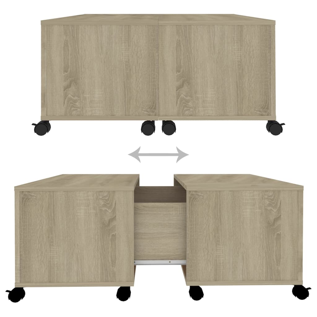 Couchtisch Sonoma-Eiche 75x75x38 cm Holzwerkstoff