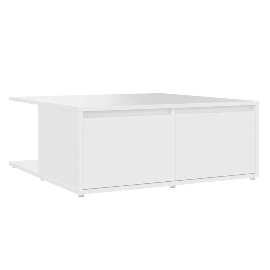 Couchtisch Weiß 80x80x31 cm Holzwerkstoff