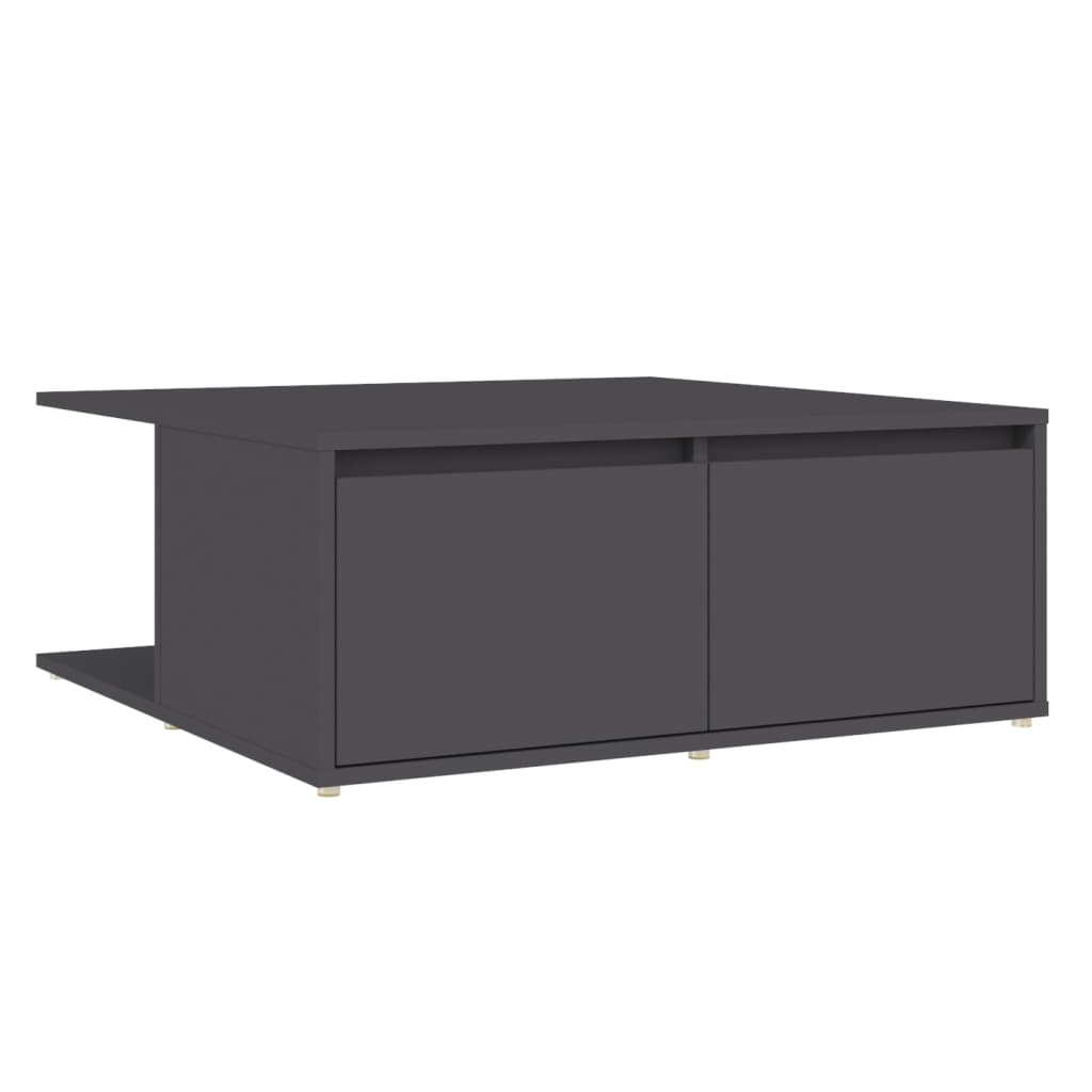 Couchtisch Grau 80x80x31 cm Holzwerkstoff