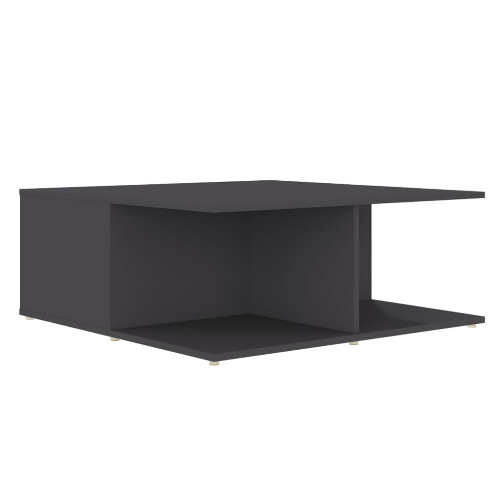 Couchtisch Grau 80x80x31 cm Holzwerkstoff