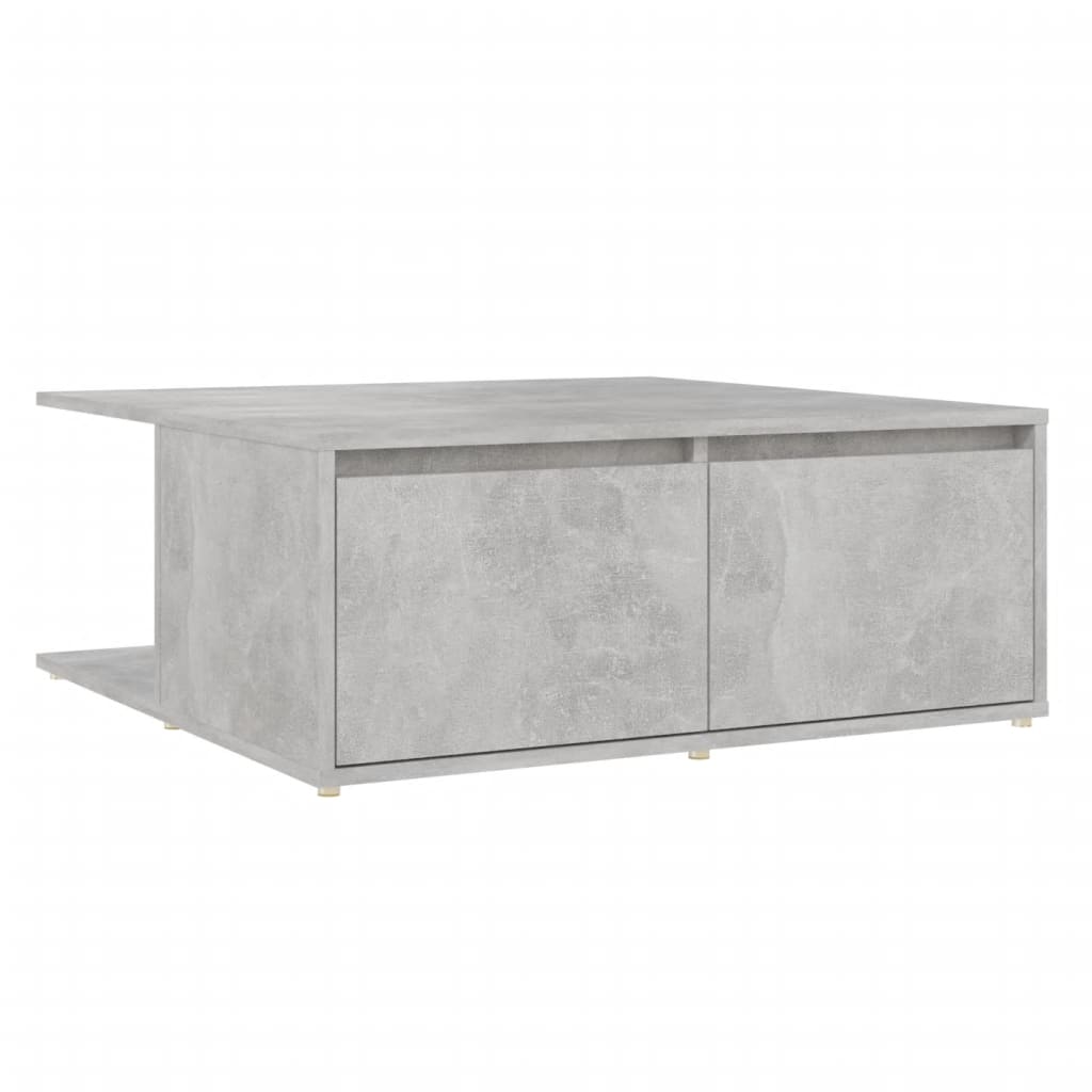 Couchtisch Betongrau 80x80x31 cm Holzwerkstoff