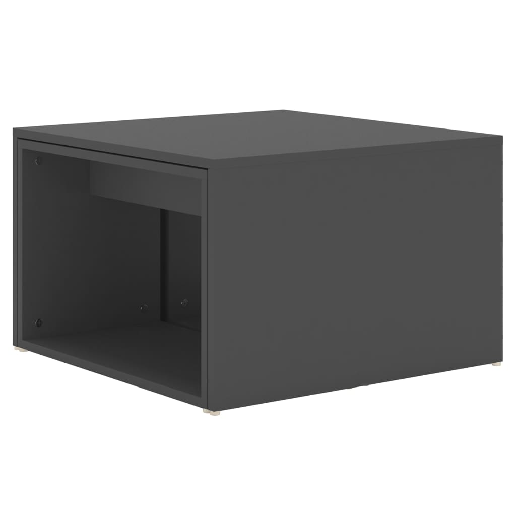 3-tlg. Satztisch-Set Grau 60x60x38 cm Holzwerkstoff