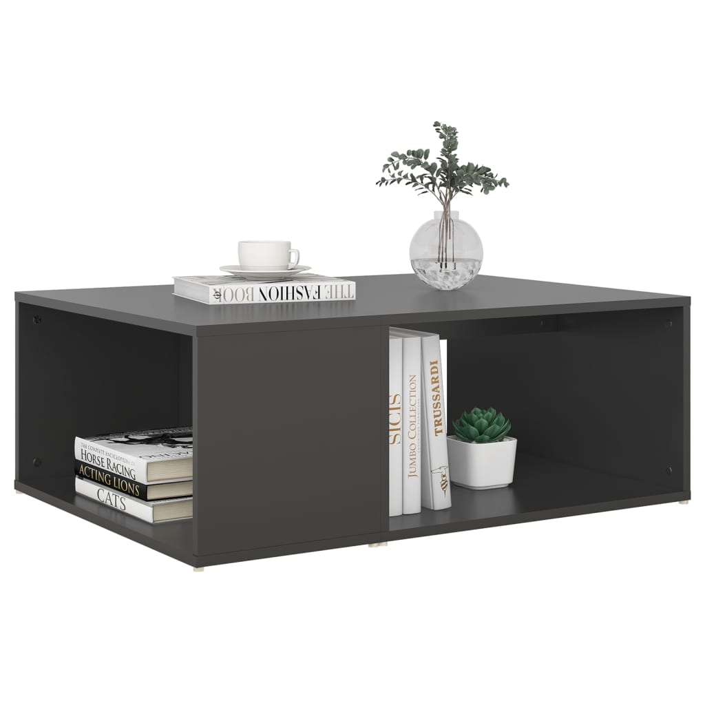 Couchtisch Grau 90x67x33 cm Holzwerkstoff