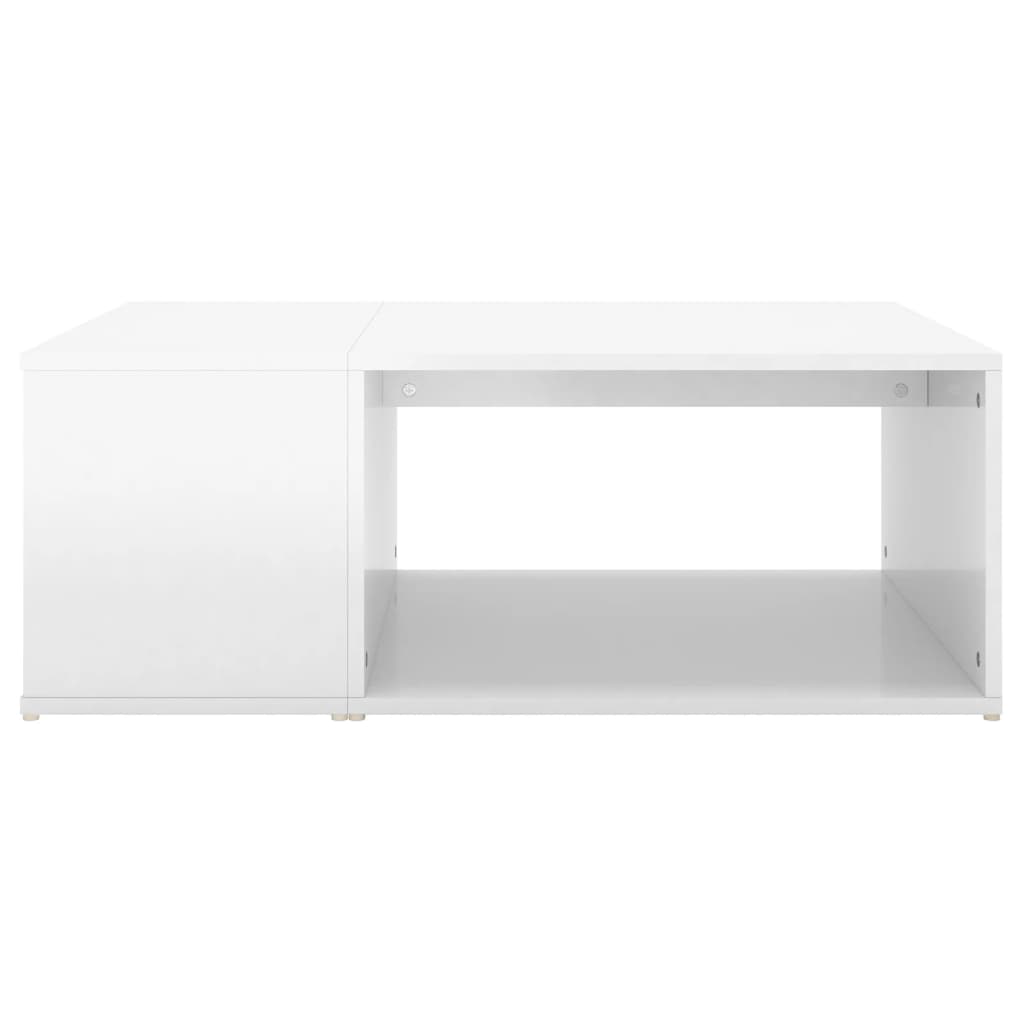 Couchtisch Hochglanz-Weiß 90x67x33 cm Holzwerkstoff