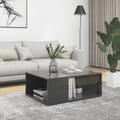 Couchtisch Hochglanz-Grau 90x67x33 cm Holzwerkstoff