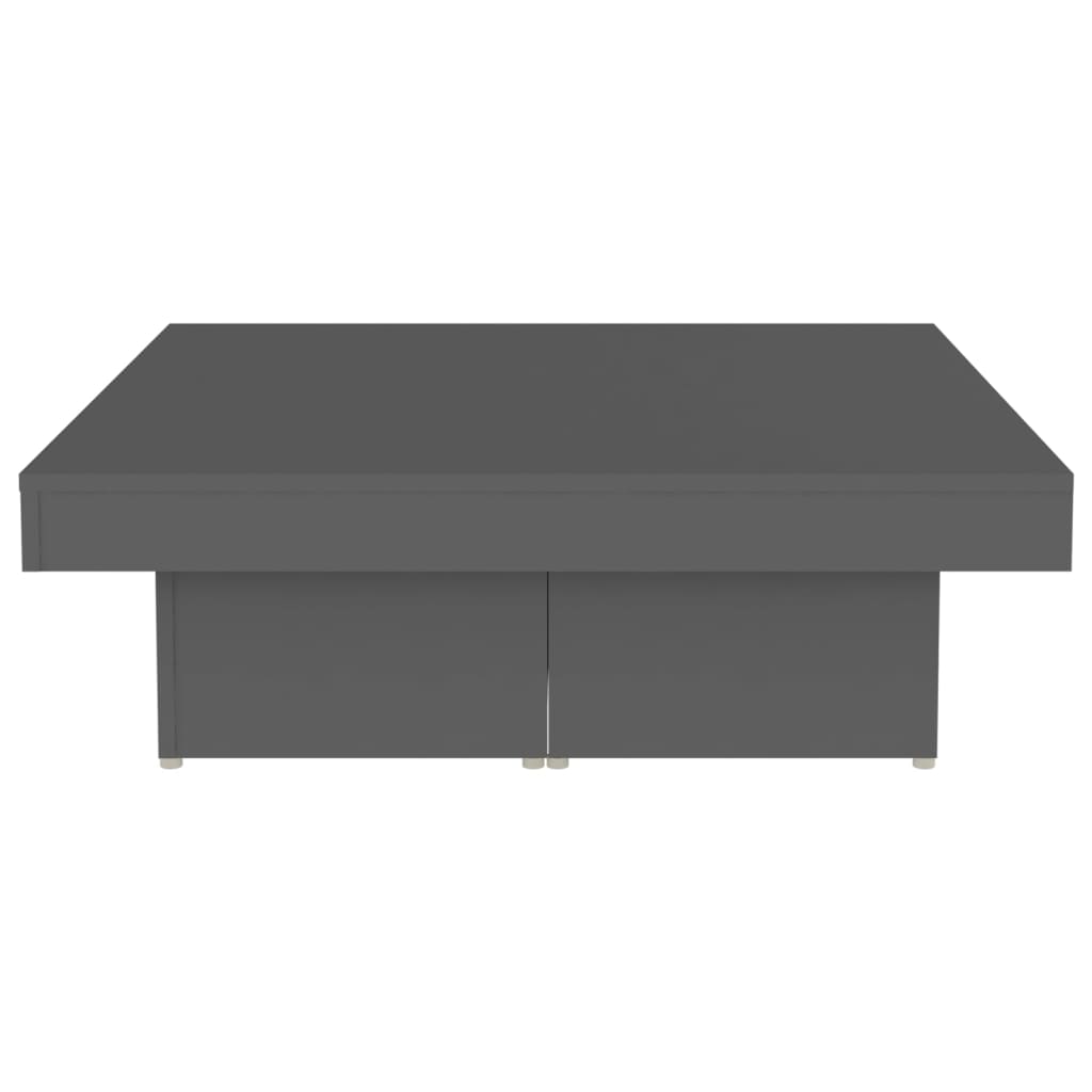 Couchtisch Grau 90x90x28 cm Holzwerkstoff
