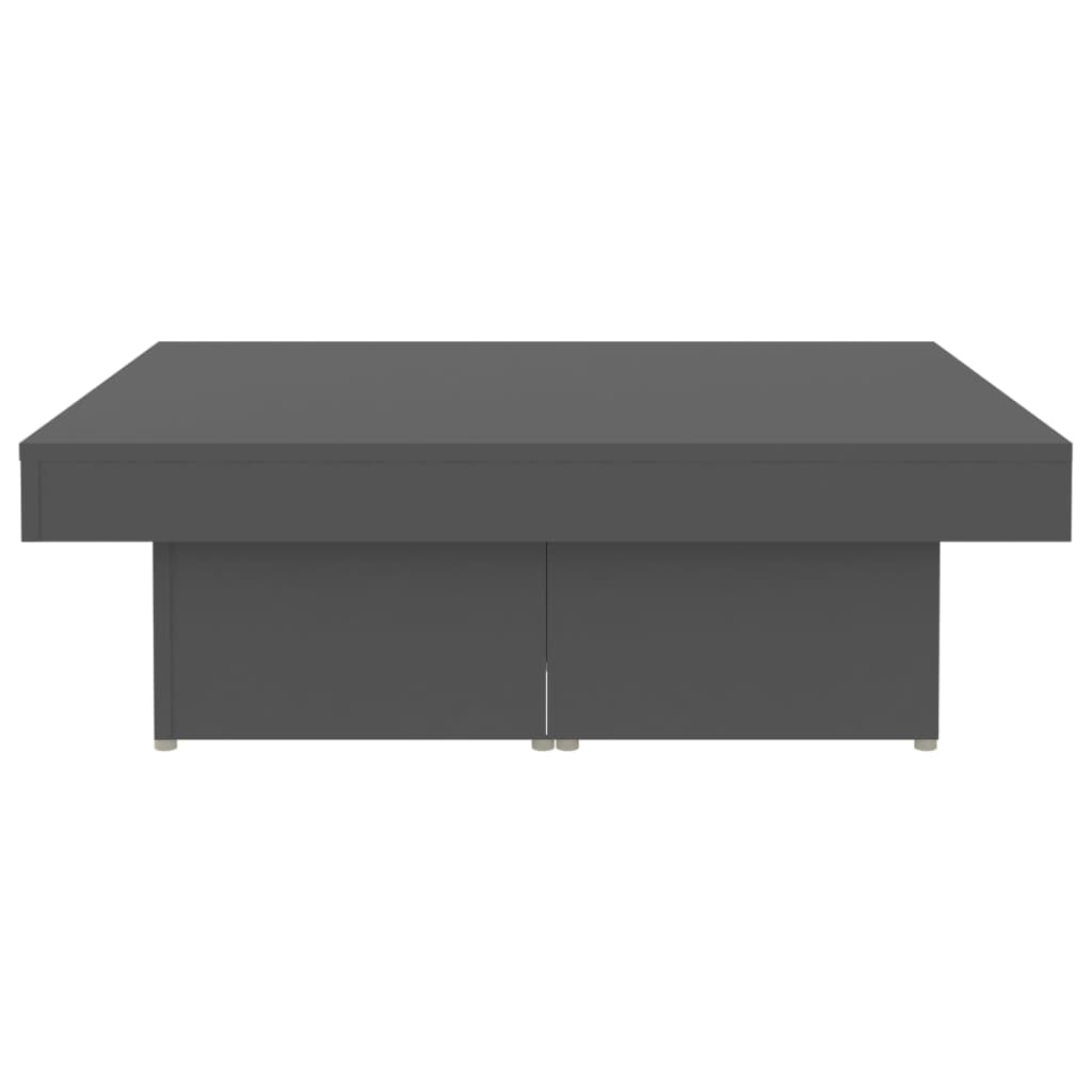 Couchtisch Grau 90x90x28 cm Holzwerkstoff