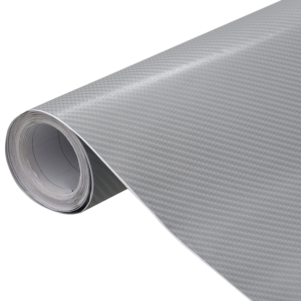 Autofolien 2 Stk. 4D Silber 100x150 cm