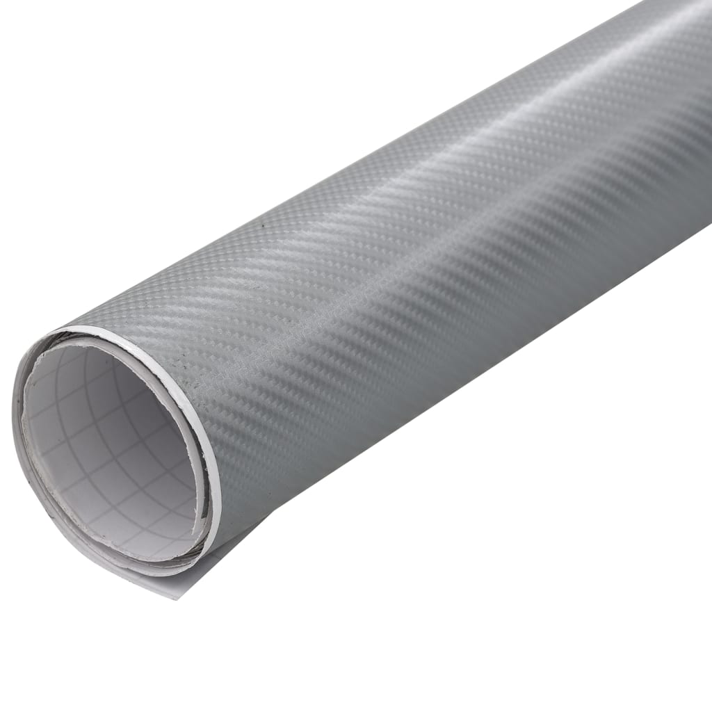 Autofolien 2 Stk. 4D Silber 100x150 cm