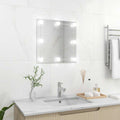 Wandspiegel mit LED-Beleuchtung Quadratisch Glas