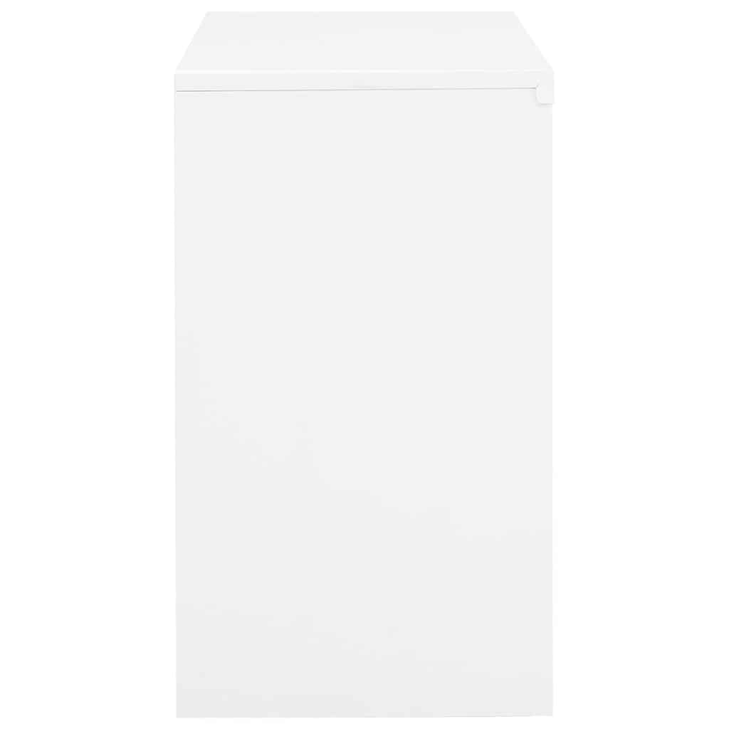 Büroschrank Weiß 90x40x70 cm Stahl