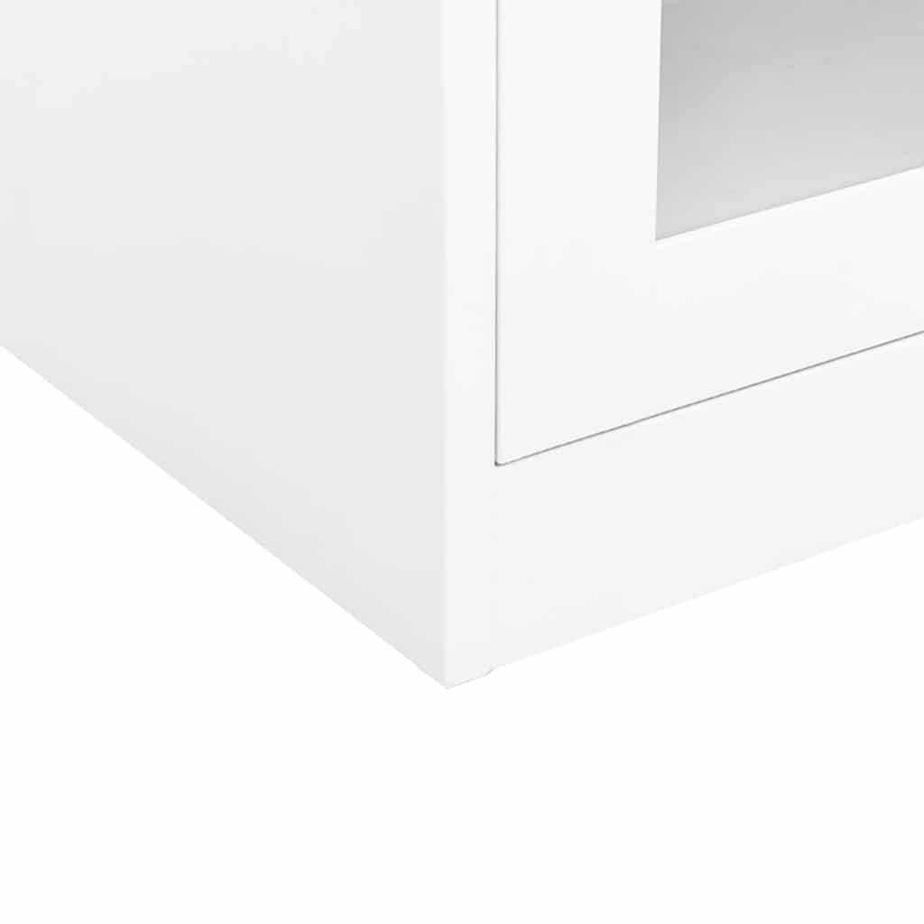 Büroschrank Weiß 90x40x70 cm Stahl