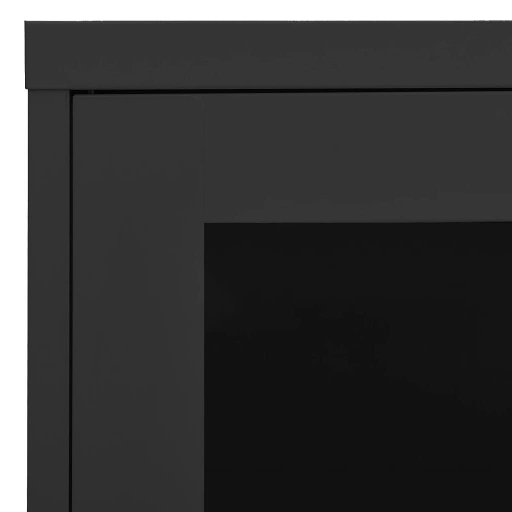 Büroschrank Anthrazit 90x40x70 cm Stahl
